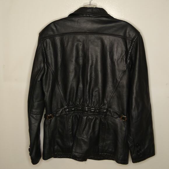 Ms Maxima women's size medium black leather jacket. - Picture 6 of 11
